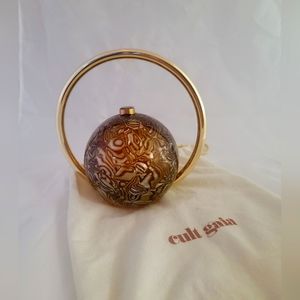 Amber and Gold Acrylic Clutch